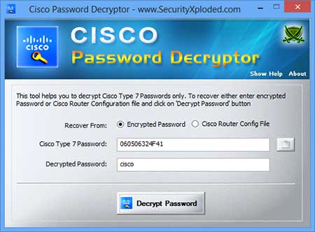 Cisco crack password 500